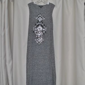 Floor Length Maxi with Tribal Print Design